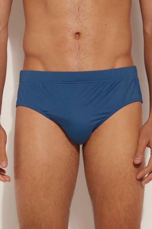 Tezenis Microfiber Bikini Bottoms Niebieskie Niebieskie | 8549-RLODU